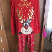 Пижама, комплект, костюм, 100% коттон, XL. Peacocks. в ідеалі