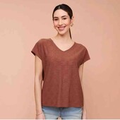 Футболкас перфорированной вышивкой Esmara M evro 40 /42+6 замеры