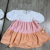 Розпродаж! 100% cotton весела сукня рукава ліхтарики