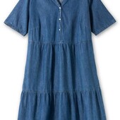 Джинсова сукня воланами.стан нової.ог128