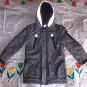 Теплая зимнняя термо-курточка.рост 134