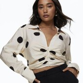 Стильна укорочена блуза, L