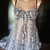 Пенюар в змеиный принт S ка