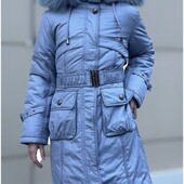 Пальто зимове нове тм Данило.тепле.. сіро блакитний