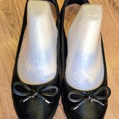 Кожаные балетки, туфли, мокасины 37 р. Monroe. Стелька 24,5 см