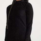 Структурний велюр, сукня з оригінальною спинкою від H&M, з останніх колекцій, розмір М. Нова.