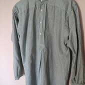 Оверсайз бавовняна сорочка у смужку р.40