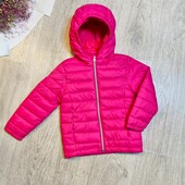 Дитяча стьобана куртка-стограмівка для дівчинки 98 см lupilu в рожевому кольорі