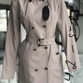 Жіночі тренчі із пояском розмір 42,44,46,52