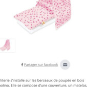 Pinolino комплект постільної білизни для ляльок 4 предмети. Ціна в інтернет-магазинах 63євро!!!