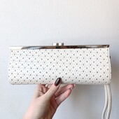 Білий клатч в срібні зірочки)