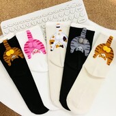 Класні шкарпетки з котами.Читайте опис лота!!!