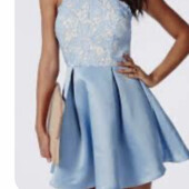 Святкова сукня Missguided пудрово-блакитного кольору розмір Xs,S