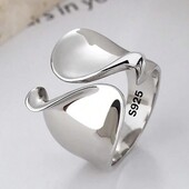 Шикарное кольцо, стерлинговое серебро (универсальный размер)