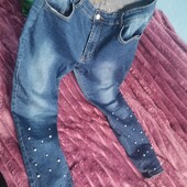 Джинси стрейчеві 50-52. Перлини