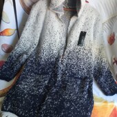 Теплый женский кардиган с капюшоном