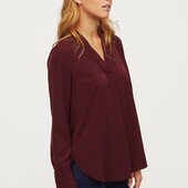 Елегантна блуза вільного крою бургунд