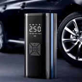 Портативный аккумуляторный компрессор (насос) для шин авто-, мото-, вело-техники.