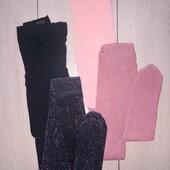 Набір капронових колгот Primark, з люрексом, 2шт / 11-12р / 152см