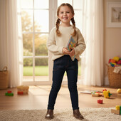 Бесшовные теплые лосины, меховые, детские джеггинсы