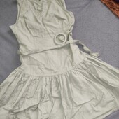 Зелена сукня з поясом Asos uk6