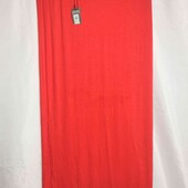 Нова довга трикотажна спідниця з віскози з  розпоркою збоку 18 євр