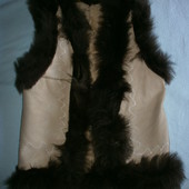 Розпродаж! Натурална, тепла жилетка с овчини