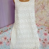 білосніжна ажурна сукня. Нова!.обг 104-104