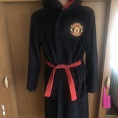 Халат теплий мягусенький 13-14 років 164 см Manchester United.в ідеалі