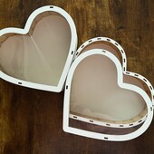 Бокс Серце з прозорою кришкою 2шт в лоті