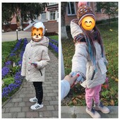 Легка стьобана куртка( демісезон) на зріст 140см(р.7-8).