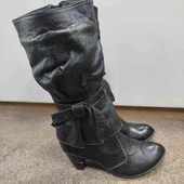 Жіночі шкіряні сапожки 