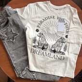 Дуже якісний гарний набір дівчинці 140 зріст. Джинси і футболка