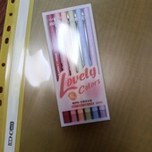 Канцелярський набір: папка для файлів + маркерів текстових пастельних 6 шт