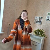 Мягесенький, теплий кардиган - плаття у новому стані, гудзики, батал ❄️