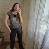 Лосінки Еко шкіра + футболка, хороший стан ❤️