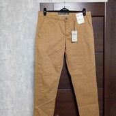 Новые брендовые коттоновые мужские летние брюки р.34-30.