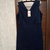 Розпродаж!!! Брендовое новое красивое платье-сарафан из структурного материала р.18
