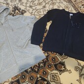 Две кофты на замке на 10-12 лет