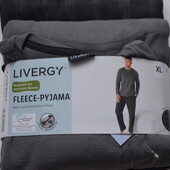 Чоловіча піжама флісова livergy® (сіра, eur XL 56\58)