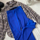 Лосіни/штанці в рубчик у кольорі електрик