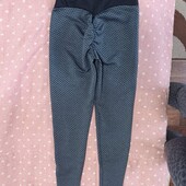 Лосини пуш -ап спортивні, лосіни для фітнесу, спортивні легінси, М