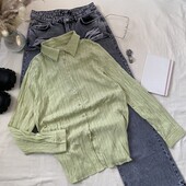 Сорочка в актуальному салатовому кольорі