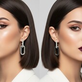 Шикарные интересные совеременные серьги .