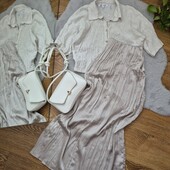 Брендова, атласна, жата спідничка, без дефектів ✨