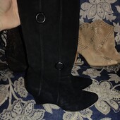 Marina Rinaldi 41p замшеві чоботи високі від італійського виробника