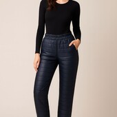 Жіночі стьобані теплі штани на синтепоні