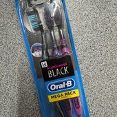 747. набір зубних щіток Oral-B Allrounder Black (Всебічне чищення) 3 шт