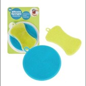 Силіконові губки для миття набір з 2шт. Silicone sponges