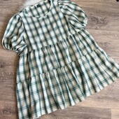 Стильна трендова сукня в клітинку, XL